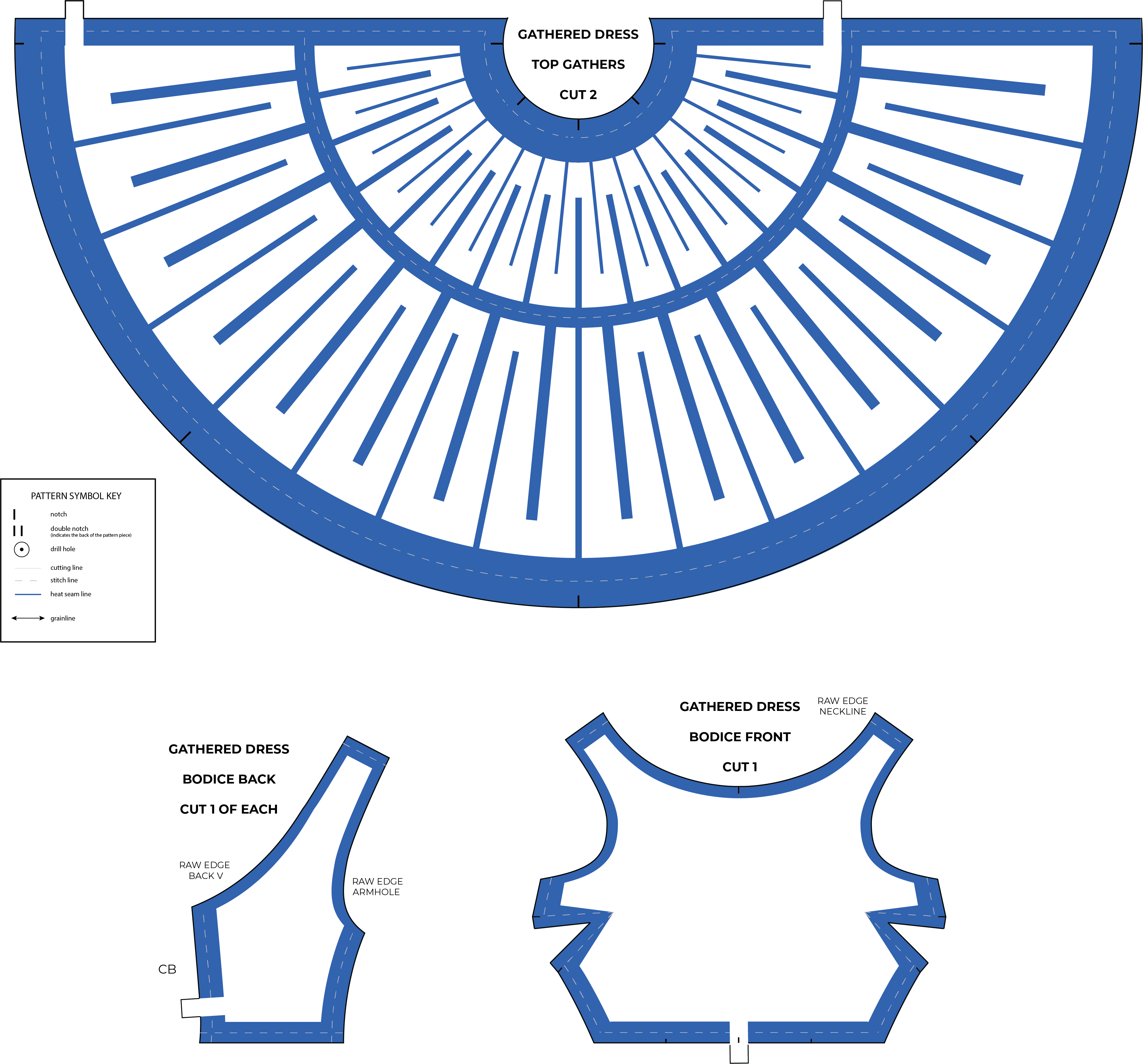 Inflatable pattern piece sketch